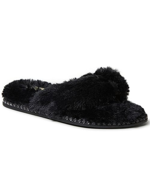 fuzzy thong slippers