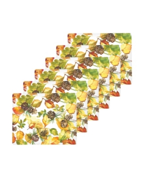 C & F Home Fall Leaves Hardboard Placemat, Set Of 6 In Multi