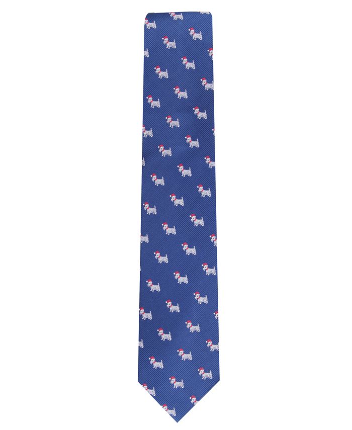 Club Room Men's Santa Scotty Tie, Created for Macy's - Macy's