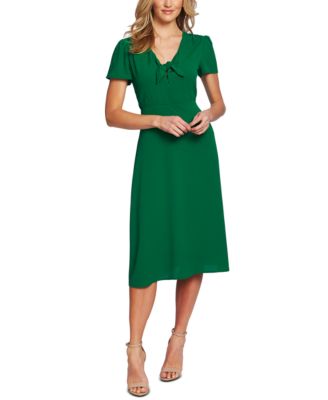 CeCe - Tie-Neck Flutter-Sleeve Dress