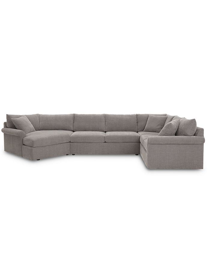 Wedport 3 Pc Fabric Sectional With