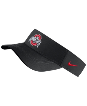 Nike Ohio State Buckeyes Dri Fit Visor In Black Modesens