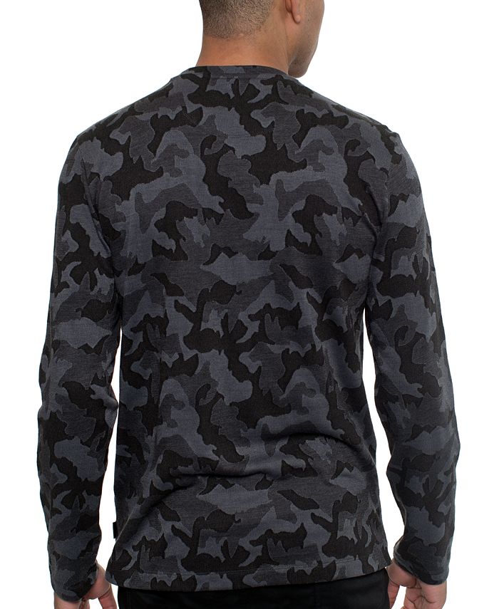 Kenneth Cole Men's Camo Print Sweater - Macy's