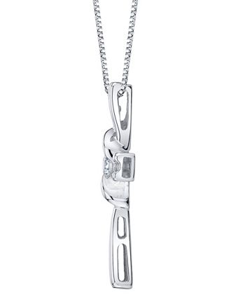 Sirena Diamond (1/3 ct. t.w.) Cross Pendant in 14k White Gold - Macy's