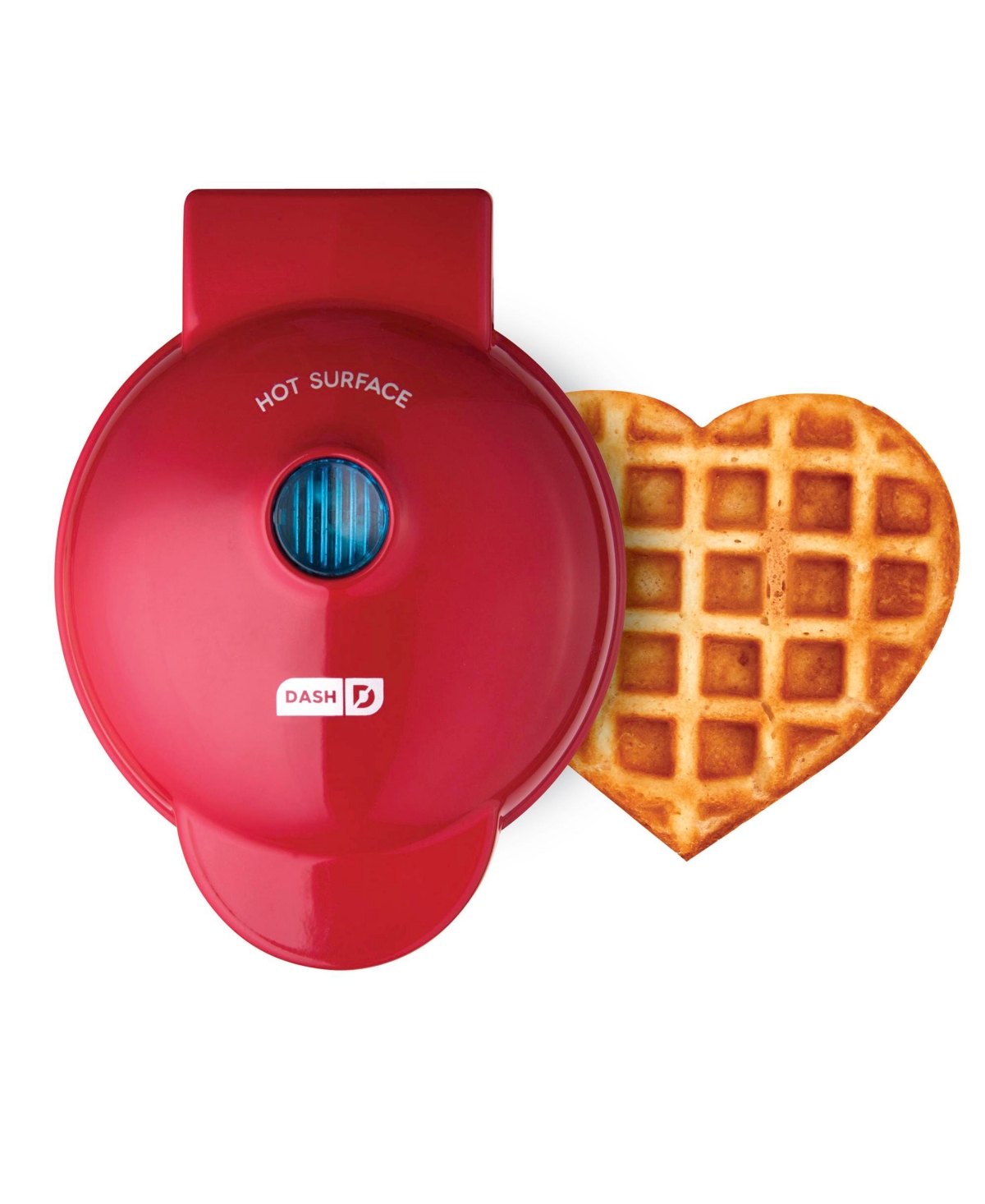 Dash Mini Heart Waffle Maker In Red