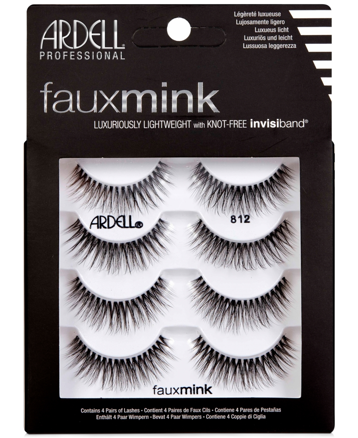 Ardell Faux Mink Lashes 812 4-Pack