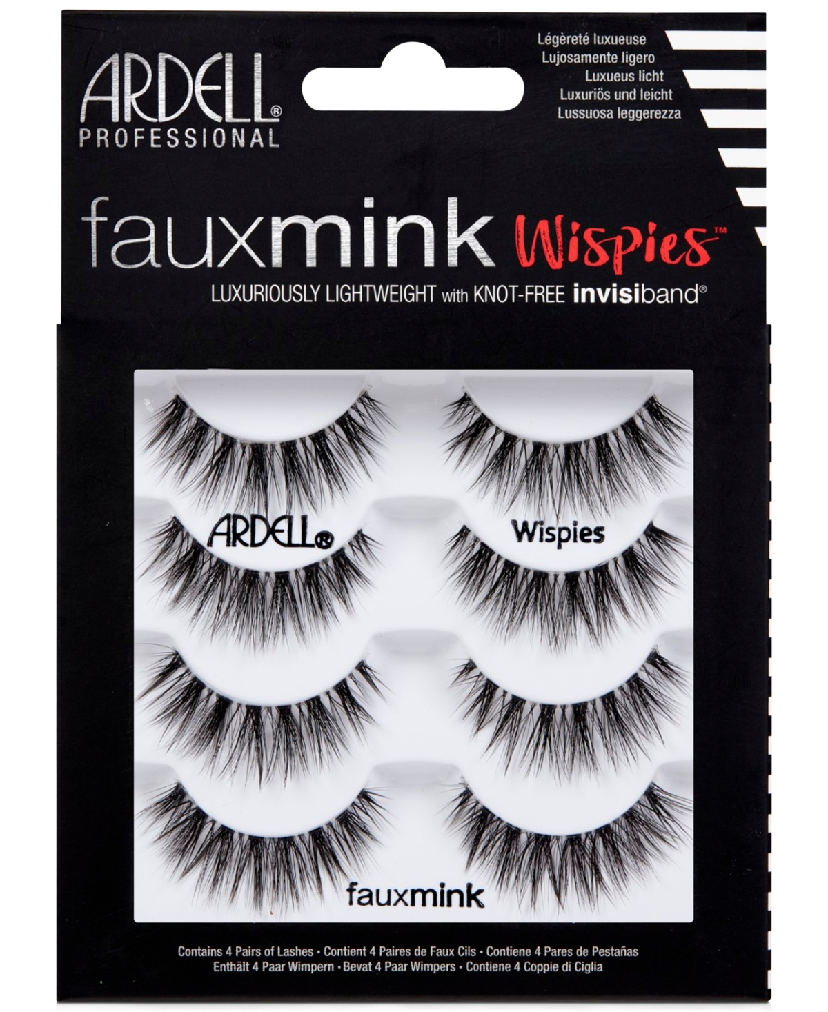 Ardell Faux Mink Lashes -Wispies 4-Pack