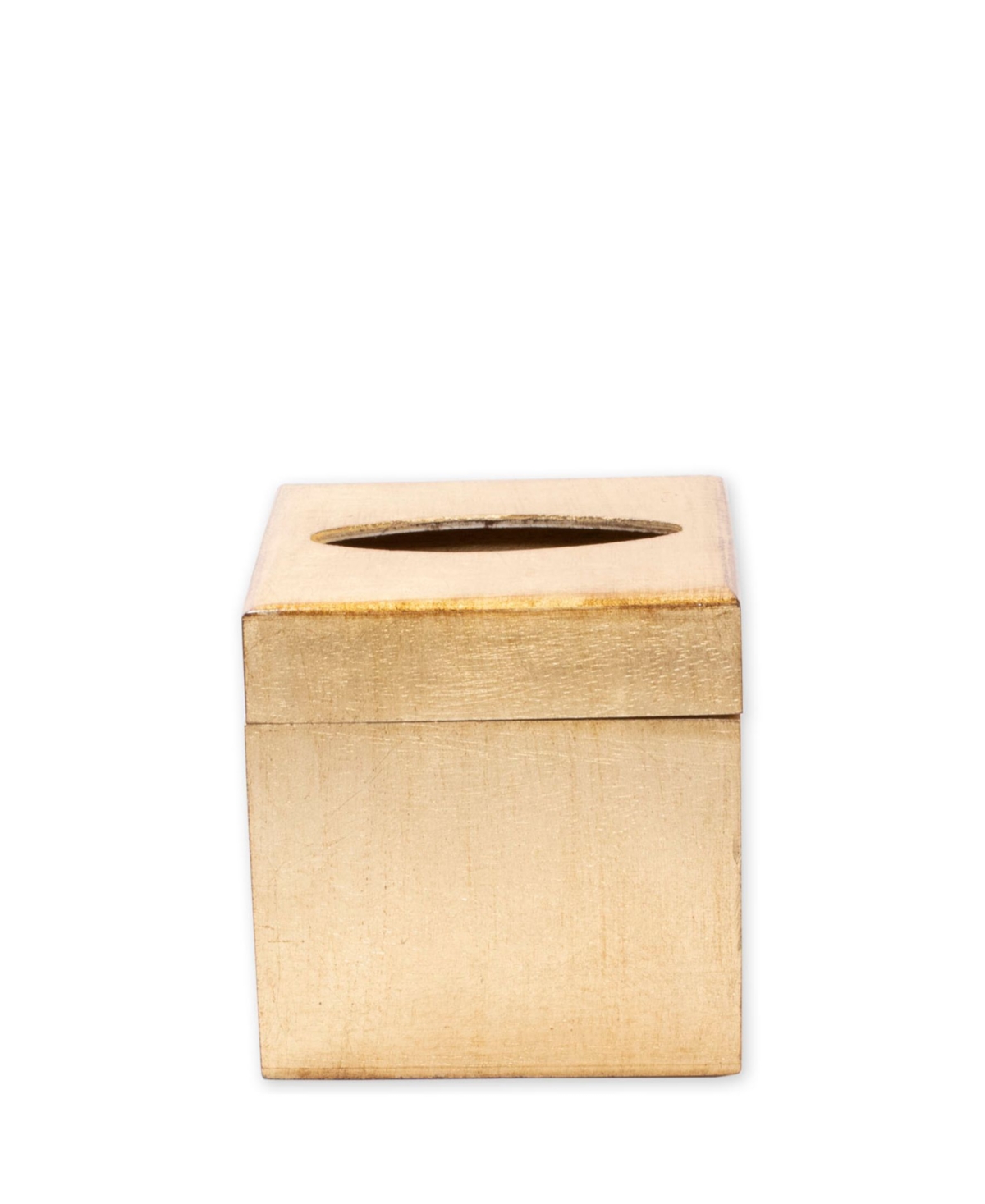 Vietri Florentine Wooden Tissue Box In Gold