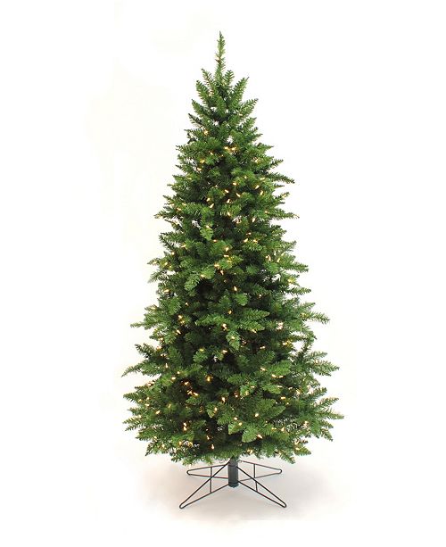 Perfect Holiday Pre Lit Pencil Slim Christmas Tree With Warm White