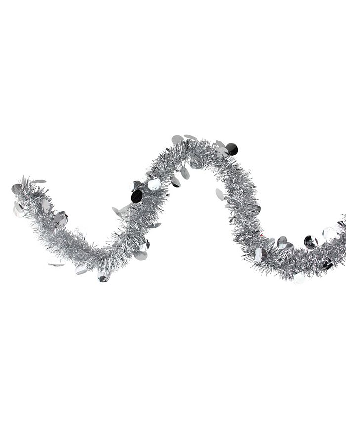 Northlight 50' Traditional Silver Christmas Tinsel Garland with Shiny