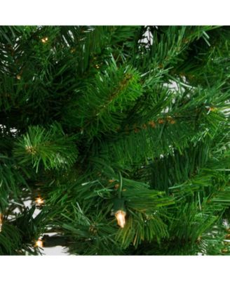 7.5' Pre-Lit Stillwater Spruce Pencil Artificial Christmas Tree - Clear Lights
