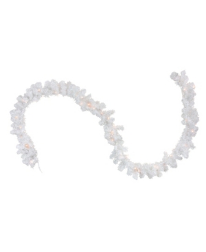 Northlight 50' Pre-lit Commercial Length Snow White Christmas Garland
