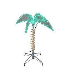 2.5' Green and Tan LED Palm Tree Rope Light Outdoor Decoration
