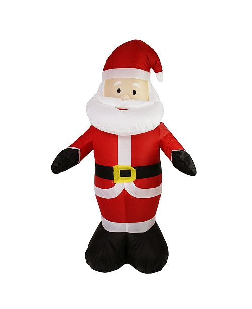4 Inflatable Lighted Santa Claus Christmas Outdoor Decoration
