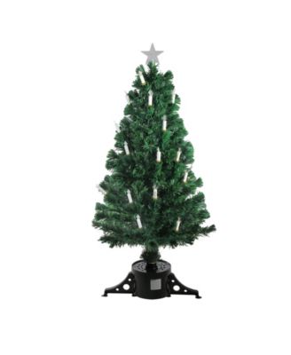 Northlight 4' Pre-Lit Fiber Optic Artificial Christmas Tree With ...