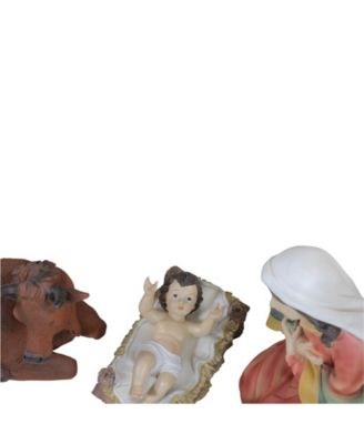 11-Pc. Traditional Religious Christmas Nativity Set with Removable Baby Jesus 19.5"