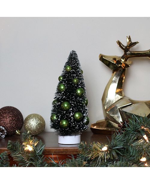 Northlight 8 5 Green Sisal Christmas Tree With Ornaments Table