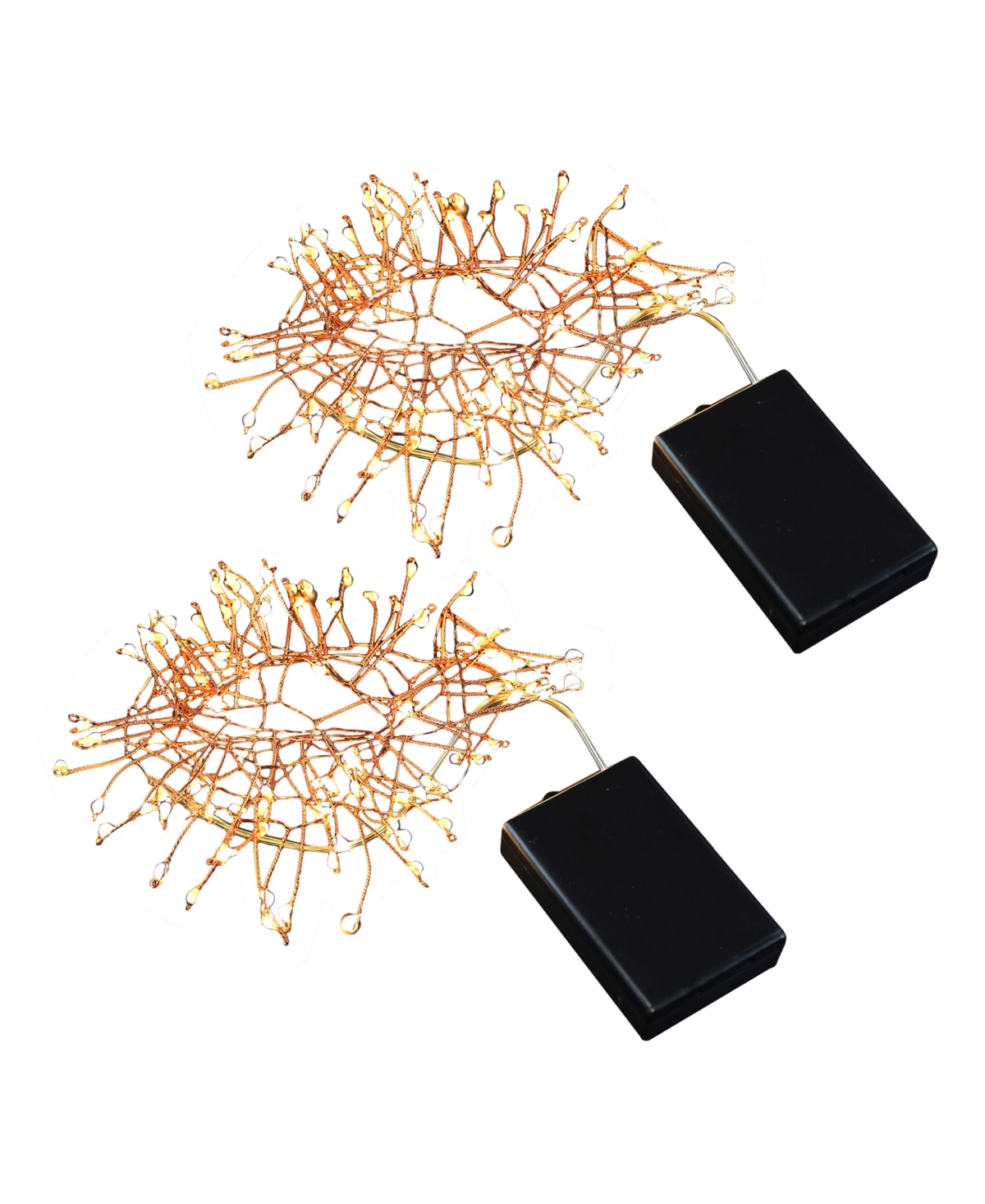 Jh Specialties Inc/lumabase Lumabase Battery Operated Firecracker Lights, Set Of 2 In Copper