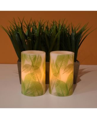 Lumabase Battery Operated Wax Candle, Set of 2
