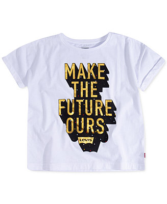 Levi's Toddler Girls Cotton Make The Future Ours T-Shirt - Macy's