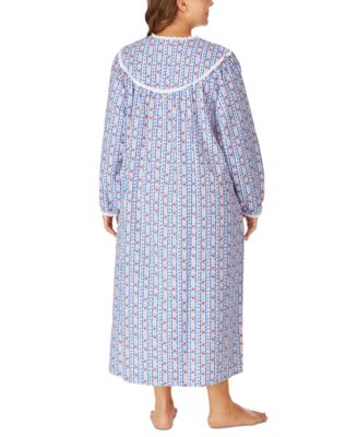 cotton flannel nightgown plus size