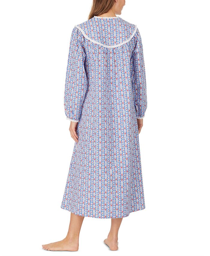 Lanz of Salzburg Cotton LaceTrim Flannel Nightgown Macy's