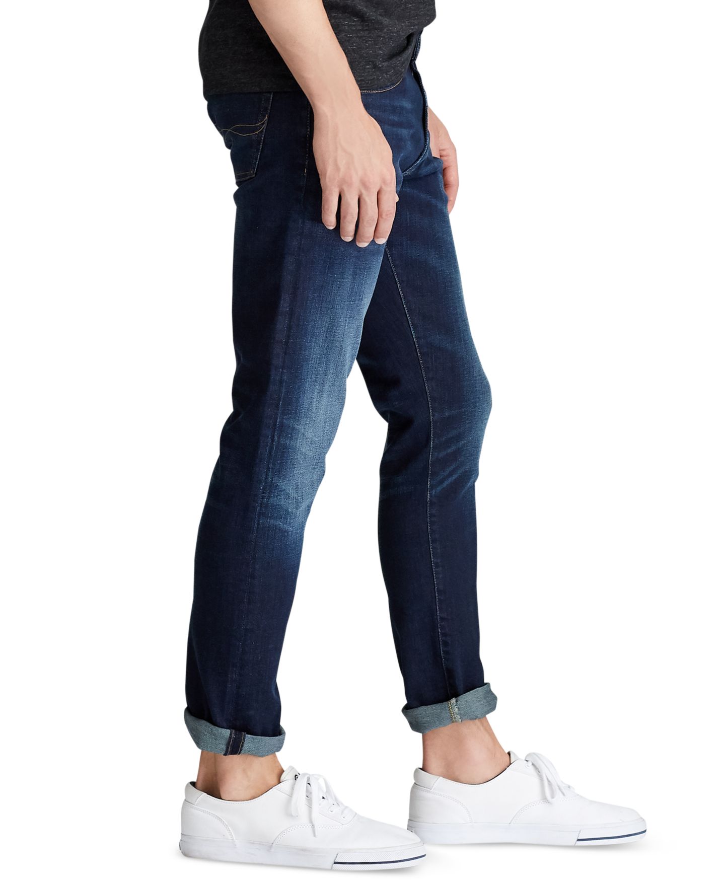 Мужские джинсы Polo Ralph Lauren Big & Tall Prospect Straight Stretch, цвет: Murphy Stretch Dark — фото 8