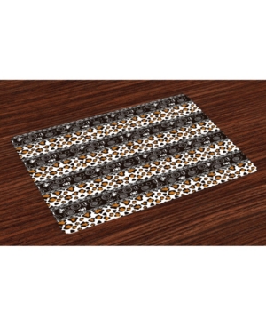 Ambesonne Zambia Place Mats Set of 4