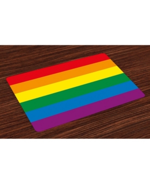 Ambesonne Pride Place Mats Set of 4