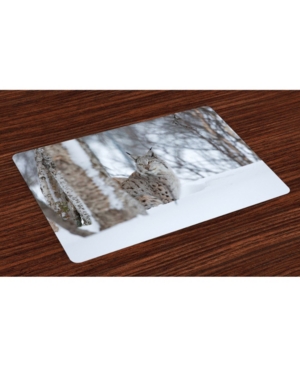 Ambesonne Animal Place Mats Set of 4