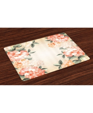Ambesonne Floral Place Mats Set of 4