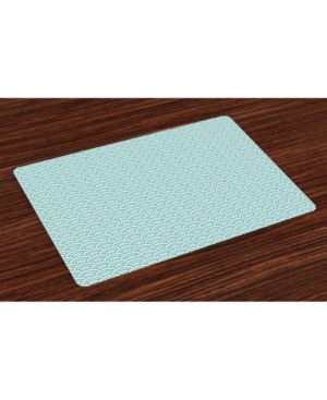 Ambesonne Aqua Place Mats Set of 4