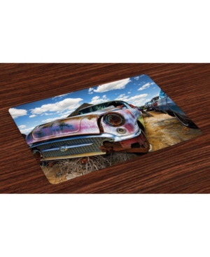 Ambesonne Vintage-Like Place Mats Set of 4