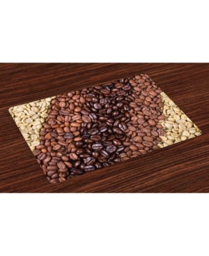 Ambesonne Coffee Place Mats Set of 4