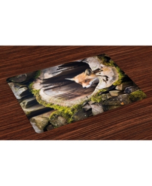 Ambesonne Animal Place Mats Set of 4