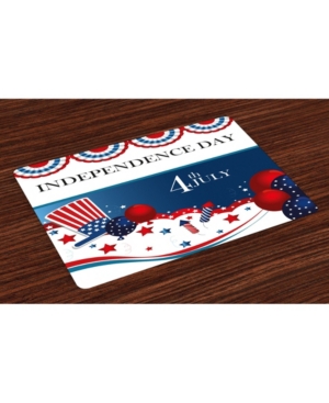 Ambesonne 4th of July Place Mats Set of 4