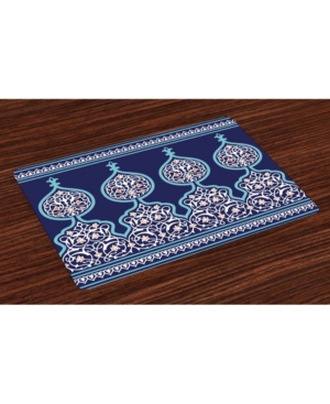 Ambesonne Moroccan Place Mats Set of 4