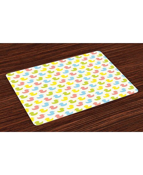 Ambesonne Rubber Duck Place Mats Set Of 4 Reviews Table