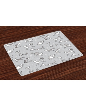 Ambesonne Place Mats Set of 4