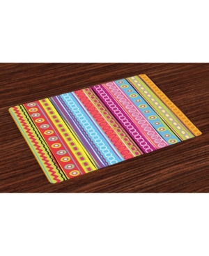 Ambesonne Striped Place Mats Set of 4