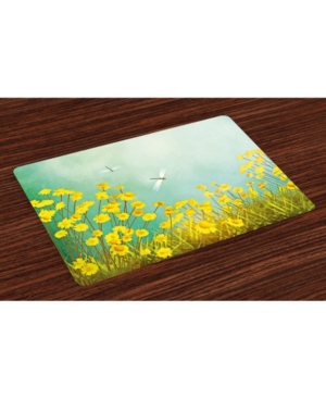 Ambesonne Dragonfly Place Mats Set of 4