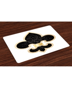 Ambesonne Fleur De Lis Place Mats Set of 4