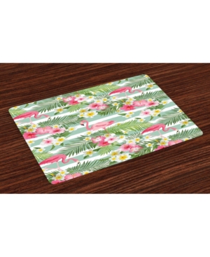 Ambesonne Flamingo Place Mats Set of 4