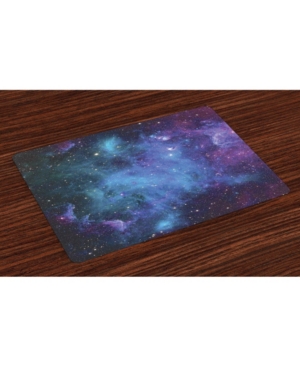 Ambesonne Outer Space Place Mats Set of 4