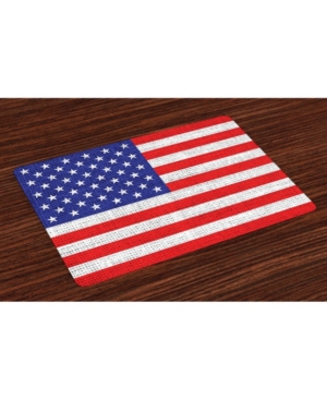 Ambesonne Usa Place Mats Set of 4