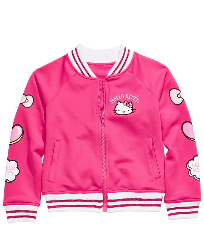 Hello Kitty Little Girls Patch Bomber Jacket - Macy's