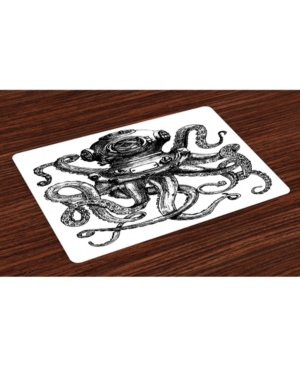 Ambesonne Octopus Place Mats Set of 4