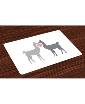 Ambesonne Llama Place Mats Set of 4