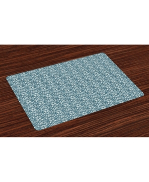 Ambesonne Damask Place Mats Set of 4