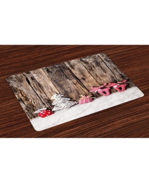 Ambesonne Winter Place Mats Set of 4